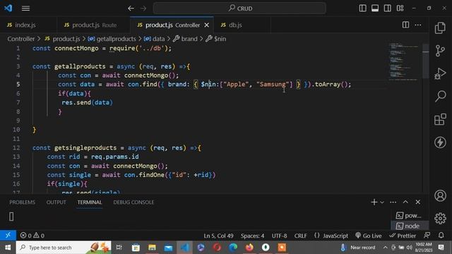 Mongodb Comparison and Logical Query Operators | Learn node #25 смотреть онлайн