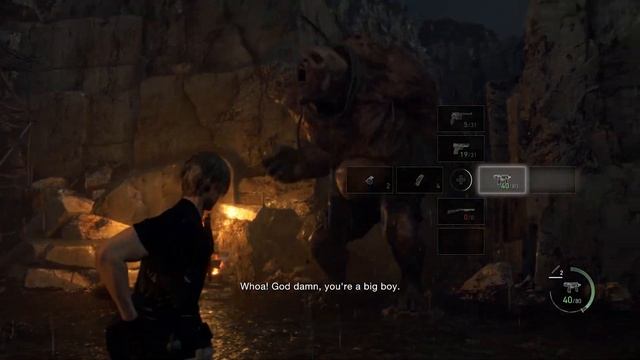 Resident Evil 4 Original and Remake Comparison (Giant boss and Dog) смотреть онлайн