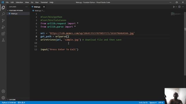 Cambodia (Khmer) Python Lesson 37 Download File & Save смотреть онлайн