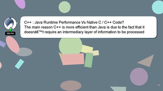 C++ : Java Runtime Performance Vs Native C / C++ Code? смотреть онлайн