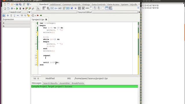 Паскаль For downto через While и Repeat Until (разные циклы, связь) смотреть онлайн