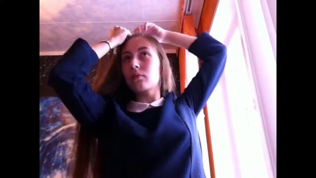 Как сделать Прическу "Водопад" на себе ;) смотреть онлайн