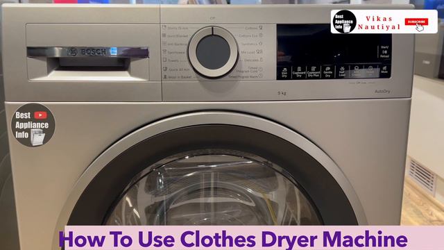 Bosch Condenser Tumble Clothes Dryer Machine | WPG24108IN | Best Clothes Dryer Machine 2024 In Indi смотреть онлайн