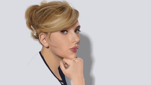 SCARLETT JOHANSSON Speedpainting iPad Portrait смотреть онлайн
