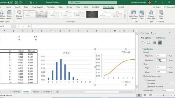 Statistics Using Excel Tutorial 1.2  Computing Probabilities for Binomial and Poisson Distribution