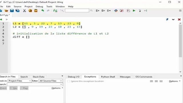 Exercice Python Différence De Deux Listes смотреть онлайн