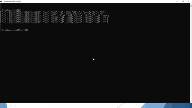 19 MongoDB Less Than Equals Operation смотреть онлайн
