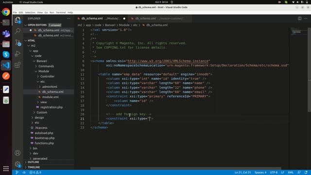 How to create custom table using db schema? смотреть онлайн