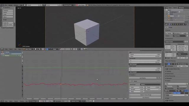 Покачивание камеры в Blender за 2 минуты. смотреть онлайн