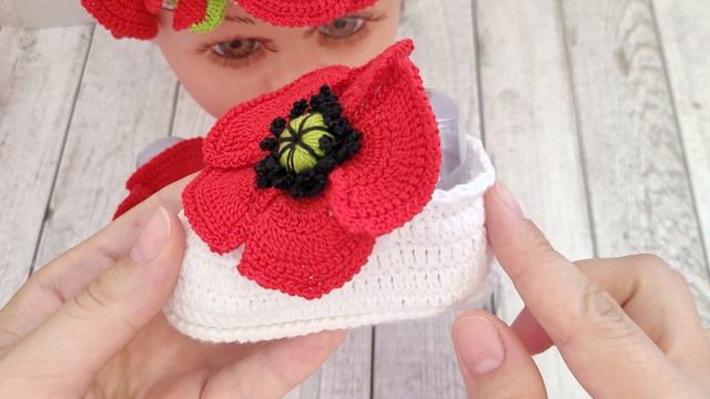 ✨Роскошный набор для девочки с маками/poppy crochet смотреть онлайн