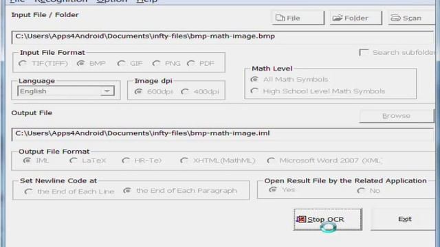 InftyReader Automatically Converting a BMP Math Image to LaTeX смотреть онлайн