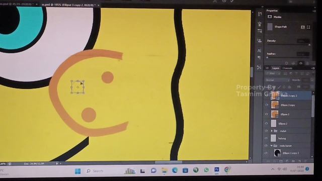 MEMBUAT CARTOON SPONGEBOB DARI ADOBE PHOTOSHOP | By Tasmim Grafika смотреть онлайн