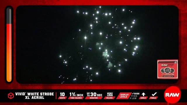 RAW 10 Shots Vivid White Strobe XL Aerial R-6425 смотреть онлайн