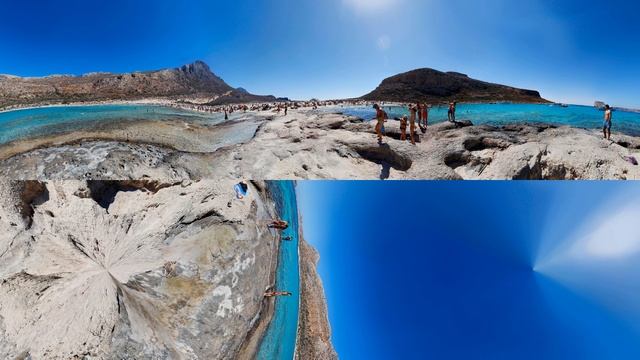 360 degree pano. Balos beach | Панорама 360 градусов. Бухта Балос смотреть онлайн