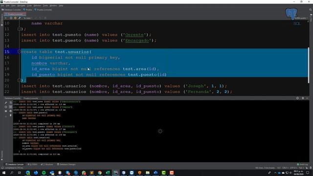 PostgreSQL como crear una estructura de base de datos Profesional смотреть онлайн