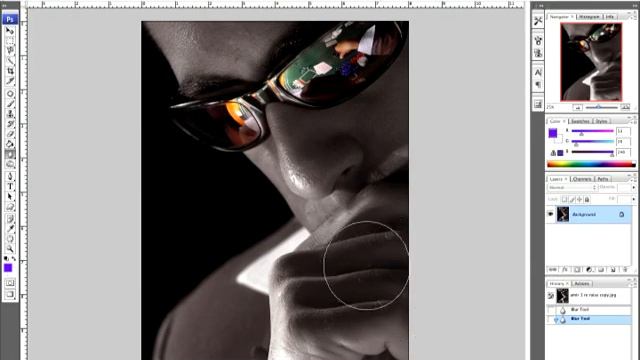 Basic Photoshop Tutorials : Photoshop Blur Tool Tutorial смотреть онлайн