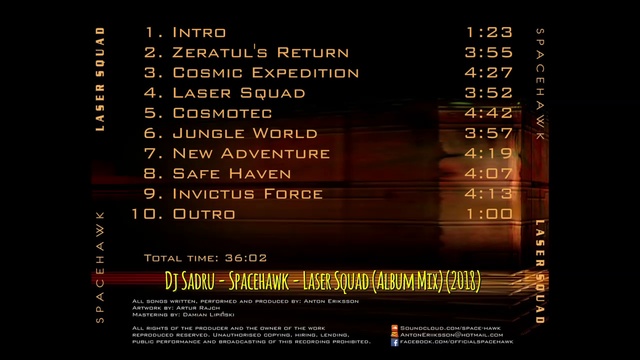 Dj Sadru - Spacehawk - Laser Squad (Album Mix) (2018)