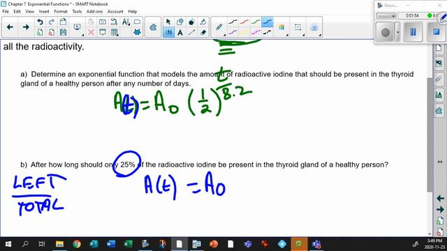 Unit 7 1 18 More Exponential Decay Last Question смотреть онлайн