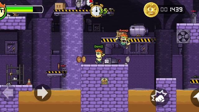 Мы играем с другом в Dan The man. смотреть онлайн