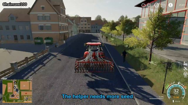 MORE HP MEANS LARGER IMPLEMENTS Multiplayer FS19 - The Old Farm Countryside with Daggerwin Ep 18 смотреть онлайн