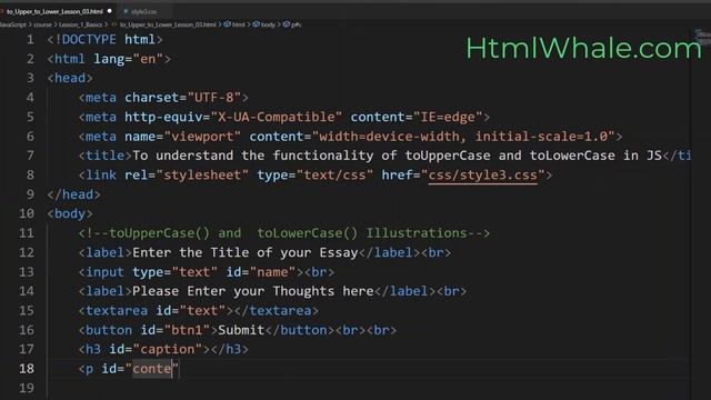 toUpperCase() and toLowerCase()-Lesson-7 смотреть онлайн