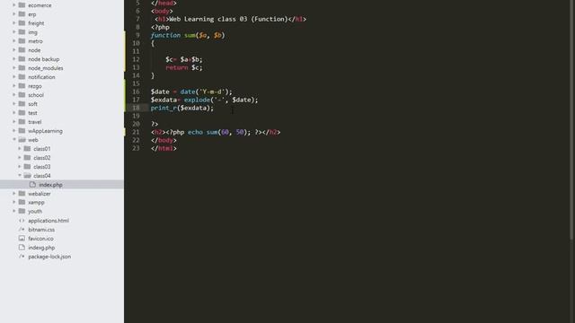 php bangla tutorial for beginners full part 04 array, funtion, explode смотреть онлайн
