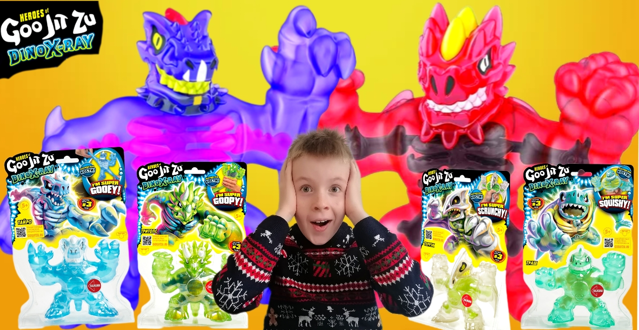 НОВЫЕ ГУДЖИТСУ ДИНО ИКС - РЭЙ! УСТИН И ДИНОЗАВРЫ GOO JIT ZU DINO X - RAY. РАСПАКОВКА ВСЕЙ КОЛЛЕКЦИИ смотреть онлайн