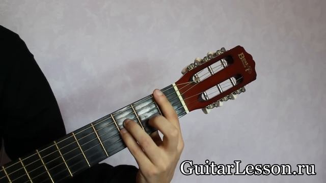 Аккорд A#m или Bm на гитаре