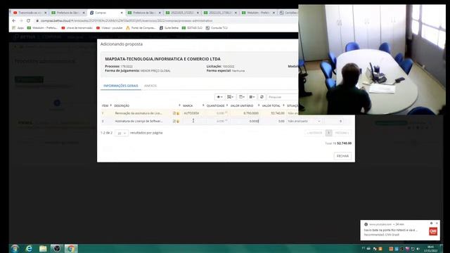Transmissão ao vivo de LICITAÇÕES SLO смотреть онлайн