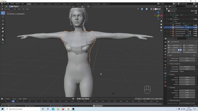 Blender 2.93 Tutorial: How To Make A Simple Dress Cloth Simulation. смотреть онлайн