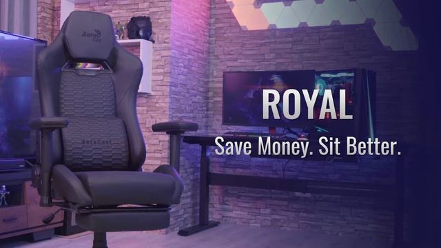 ROYAL Leatherette Gaming Chair - Adjustable Backrest смотреть онлайн
