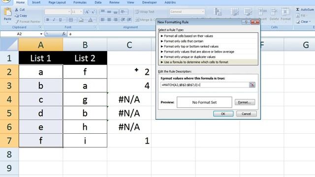 compare two column with conditional formatting смотреть онлайн