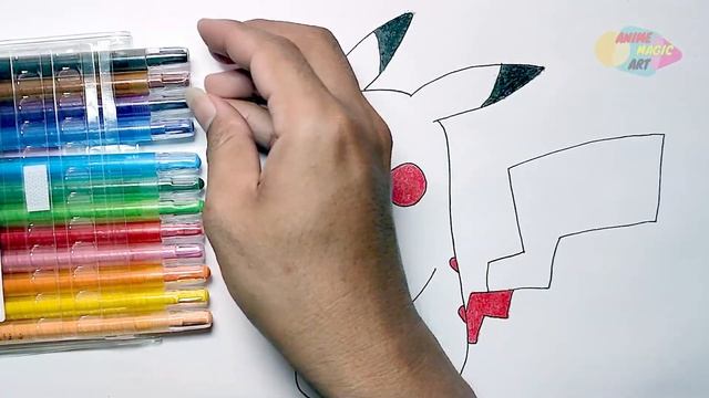 POKEMON PIKACHU !! Sketsa Menggambar dan Mewarnai смотреть онлайн