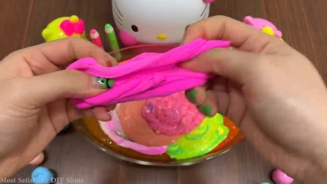 MIXING MANY INGREDIENTS INTO HOMEMADE SLIME || RELAXING WITH SLIME || MOST SATISFYING DIY SLIME