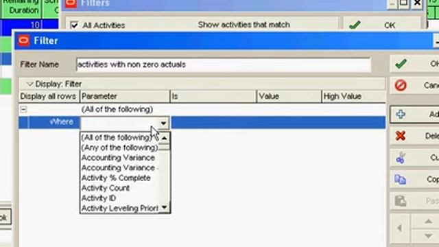 Primavera P6 filter non zero actuals смотреть онлайн