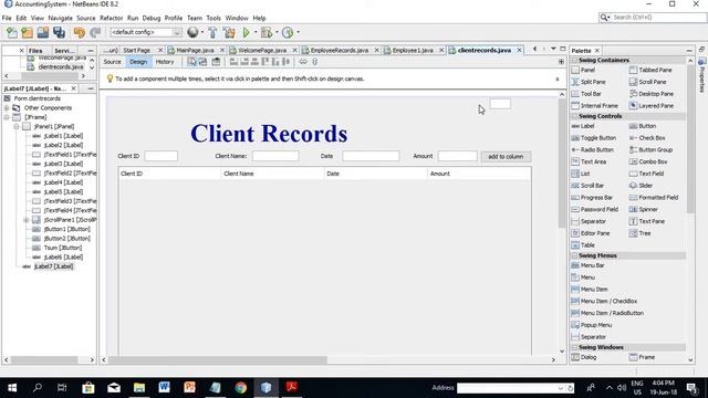 Accounting Software - JAVA GUI Application Part 11 смотреть онлайн