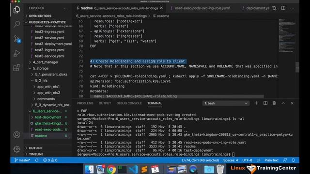 6-kubernetes. Users. Role. RoleBindings. Service accounts. Kubernetes на русском (Практический курс смотреть онлайн