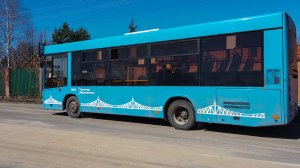 227 маршрут автобуса (фрагмент). 08.04.2023 год. Тверь.