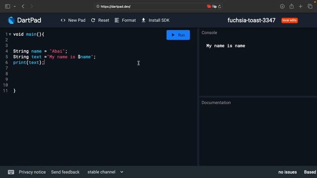 Flutter lessons. Lesson 1. Переменные смотреть онлайн