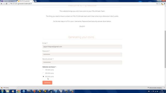 Generator Fifa 15 PC!!