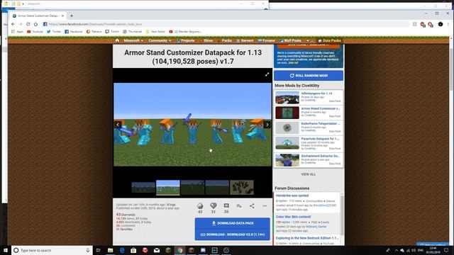 Minecraft 1.15 Customizable Armor Stands Tutorial смотреть онлайн