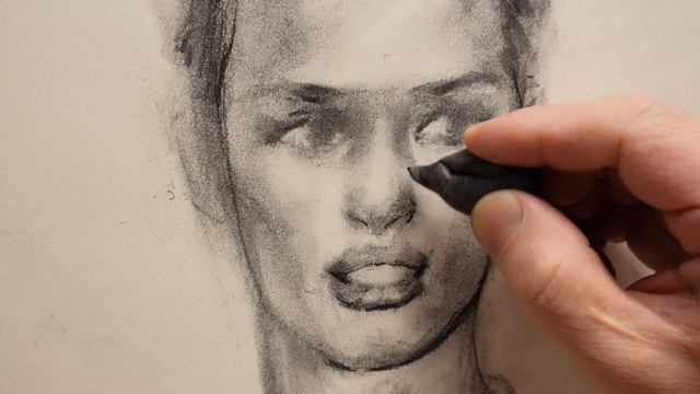 50 Minutes Portrait Sketch by charcoal смотреть онлайн