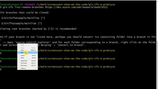 Git-tfs w praktyce - Screencast смотреть онлайн