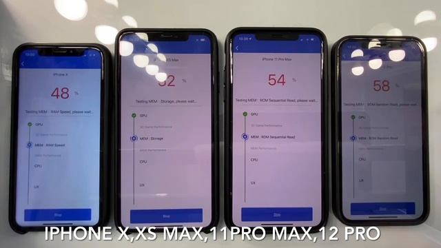 IPhone X,XS Max,11Pro Max,12Pro Test Antutu Benchmark