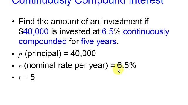 How to calculate Continuously Compound Interest смотреть онлайн