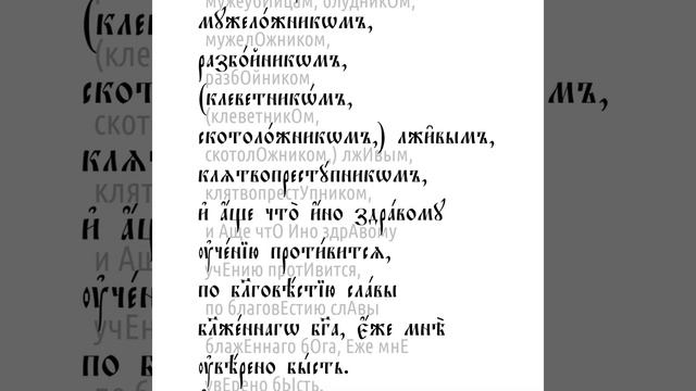 Первое послание к Тимофею святого апостола Павла. Глава 1