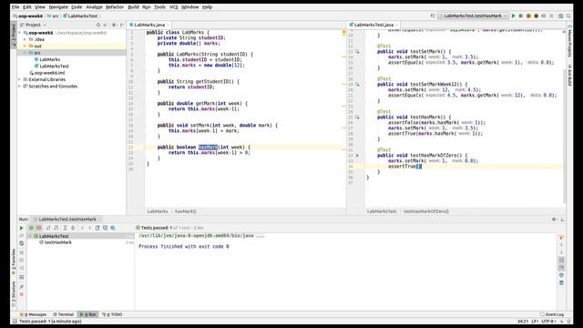 Java: Test-Driven Development of a LabMarks class смотреть онлайн