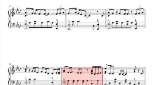 Lara Fabian Je T'aime Sheet MUSIC Tutorial / Лара Фабиан Я тебя люблю ноты пианино