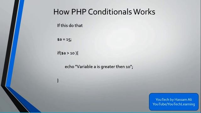 PHP Tutorial - PHP Conditionals - PHP If Else Statement - 10 смотреть онлайн