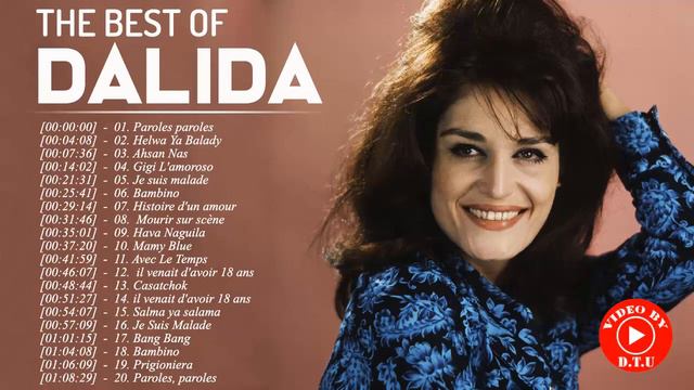 DALIDA Greatest Hits - DALIDA Best Hits - DALIDA Full Album 2021 смотреть онлайн